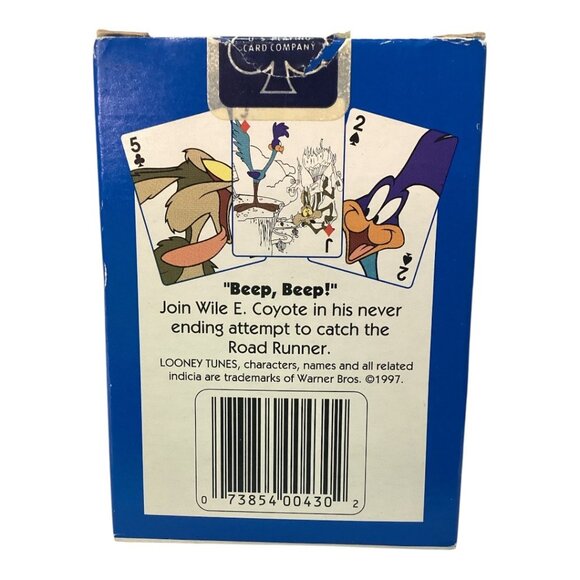 Looney Tunes Road Runner & Wile E. Coyote 1997 The United States Playing Card Co - Picture 5 of 5